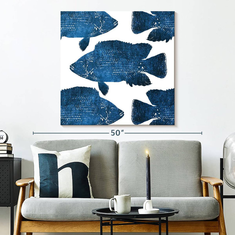 Brampt Fish Collage, 33" H x 33" W