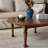 Vintage Solid Wood Round Coffee Table-554168633