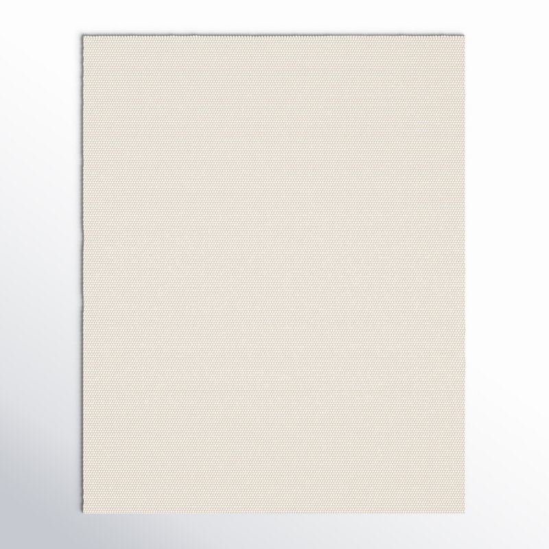 Tapis ivoire fait à la main Elle, Rectangulaire 3 pi x 5 pi
