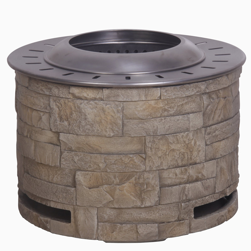 20.5'' Round Metal Fire Pit Stand