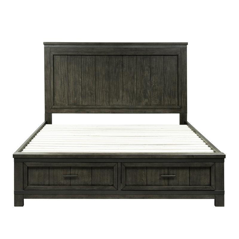 Lexee Two Sided Storage Bed, Dresser & Mirror, King