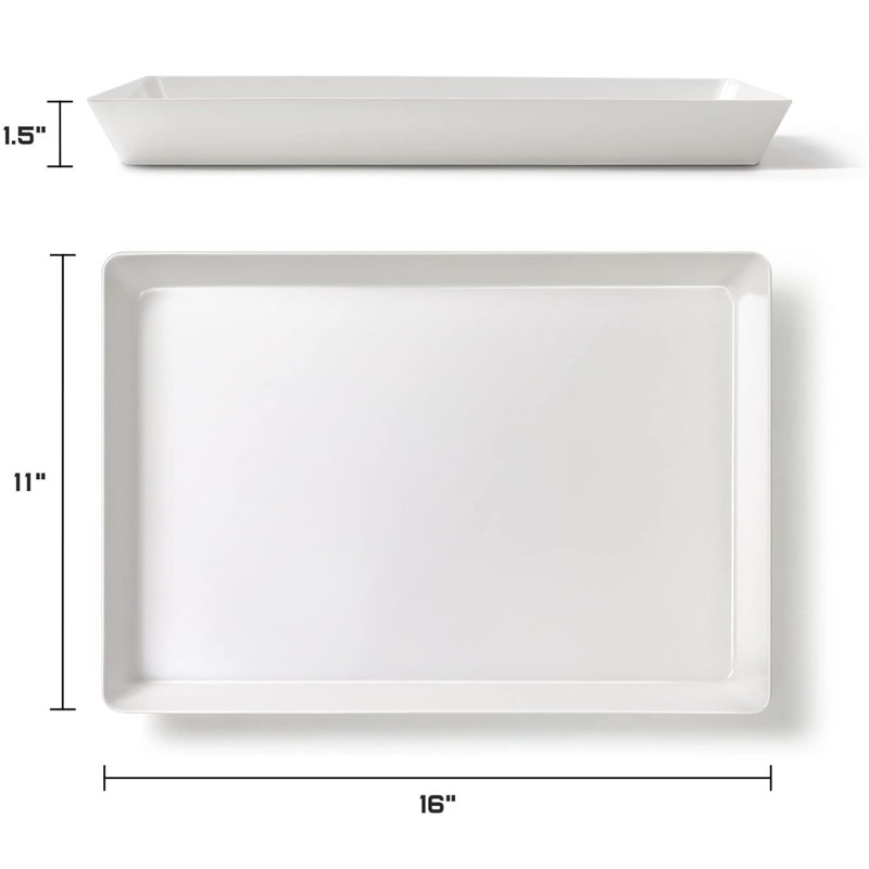 Plateau de service pour fêtes, plateau de service, paquet de 8