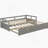 Extending Daybed With Trundle, Wooden Daybed With Trundle-868216570