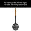31 cm Silicone Skimming Ladle, Black