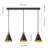Woodby 3-Light Modern Pendant Light