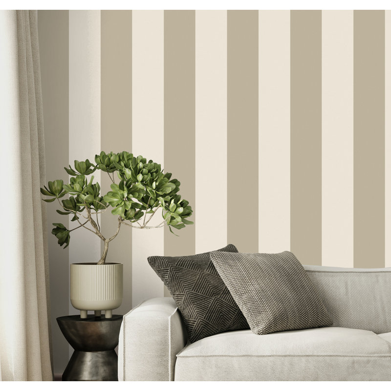 Distinctive Stripe Wallpaper, Natural