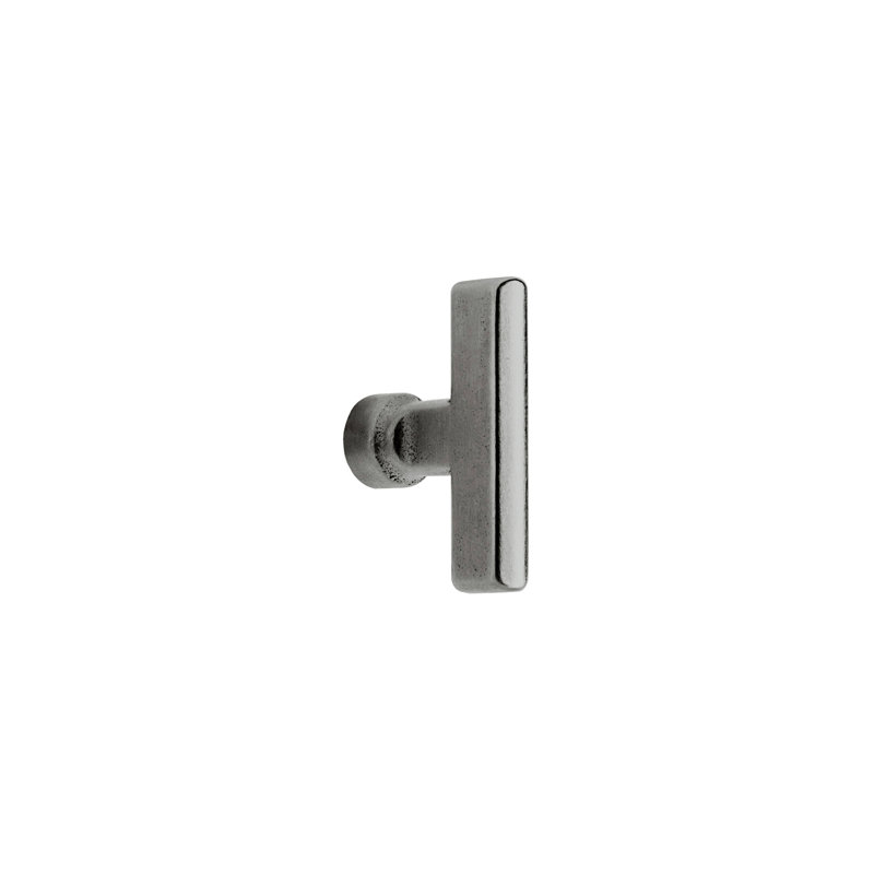 Olympus Bronze Bar Knob, White Bronze Dark