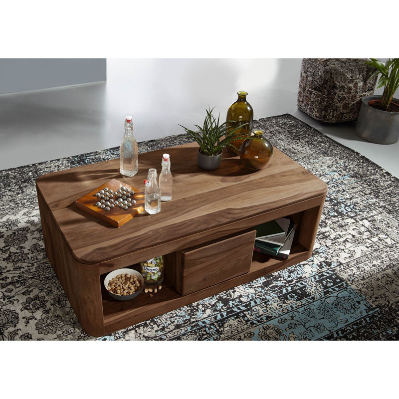 Toronto Solid Wood Four Leg Coffee Table with Storage