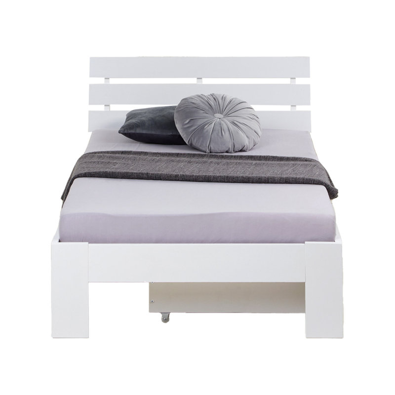 Jaquinton 90 X 200cm Storage Bed, White