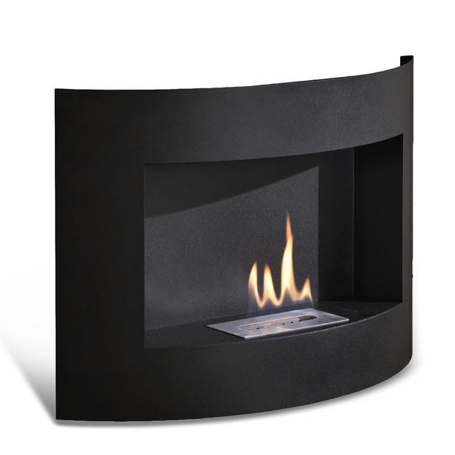 Ayana Belfry Heating 63cm W Black Bio-Ethanol Fireplace with 6.7 BTU