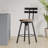 Industrial-Style Height-Adjustable Bar Stool