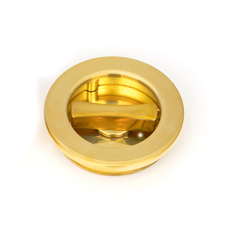 Door Accessory, Polished Brass, 6cm H x 6cm W x 1.3cm D