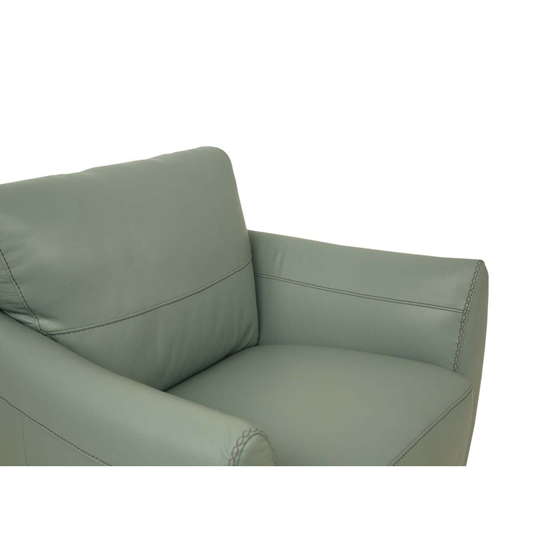 Parksley 36 po de largeur Aucun, Cuir bleu aquatique