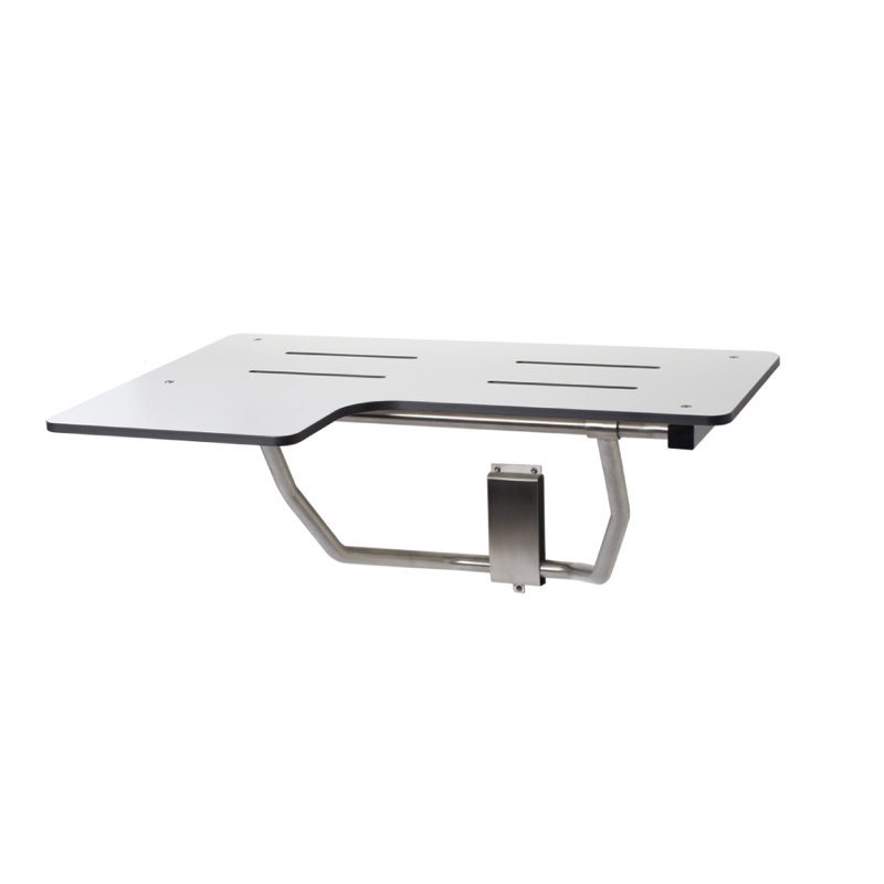 Reversible Folding Wall Mount Shower Transfer Seat