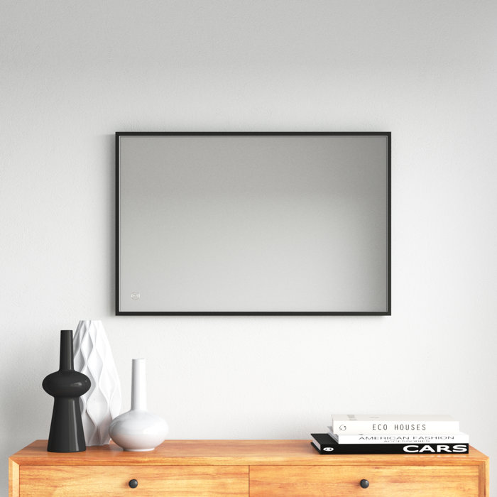 Mercury Row® Piche Metal LED Wall Mirror & Reviews | Wayfair