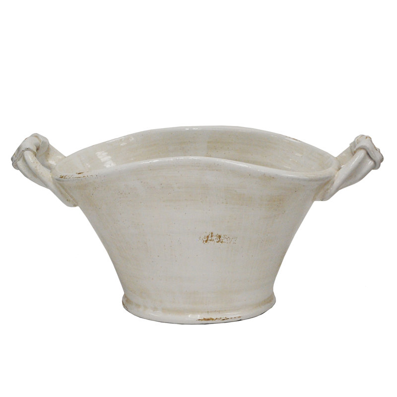 Arik Ceramic Planter, 10'' H x 19'' W x 10'' D