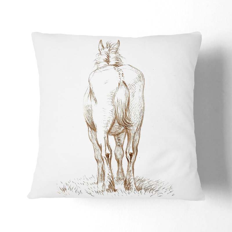 Square Throw Cushion, Stone, 55cm H x 55cm W x 20cm D