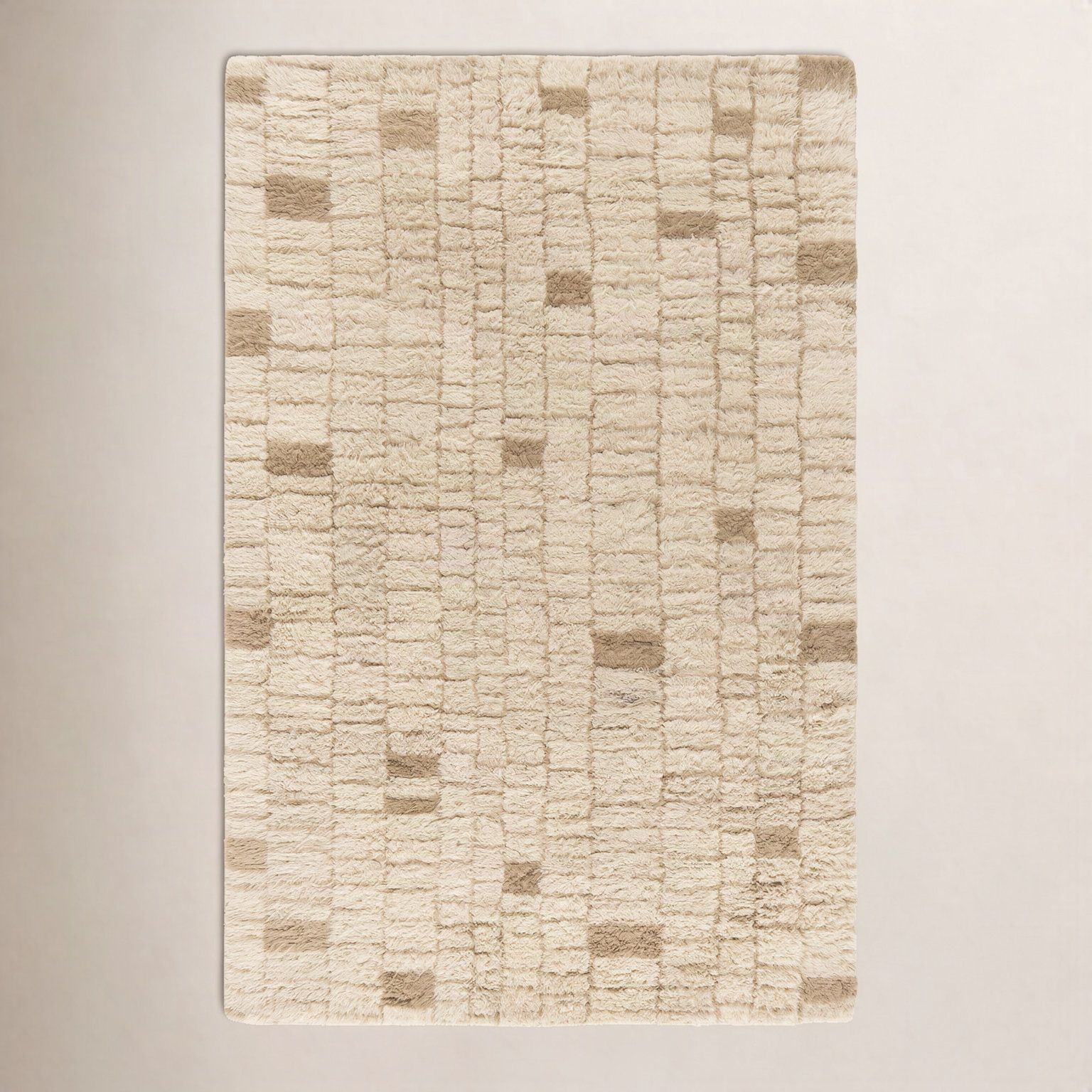 Anemone Hand-Tufted Moroccan Shag Rug, Rectangle 2' x 3'