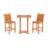 Teak Patio Dining Set with Rectangular Table-1234020142
