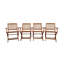 Ensemble de salle à manger pliable pour patio, 4 chaises pliantes, intérieur et extérieur universel