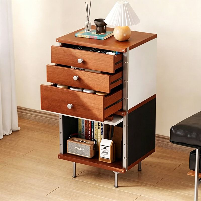 Vintage Stainless Steel Accent Cabinet