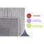 Tapis bleu / ivoire / bordeaux 6 pi x 9 po MARFI Collection-408267231