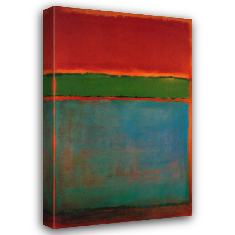 Violet-vert et rouge, 1951, H 24 po x l 15 po
