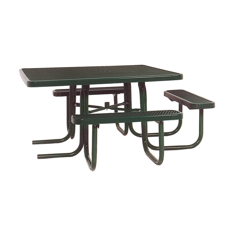 Picnic Table, Black/Red