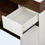 Table de salle à manger extensible avec plateau pliable extra-long, îlot de cuisine roulant avec tiroirs, prise de courant et verrou de frein, armoire de rangement pour la cuisine et la salle à manger (noyer + blanc crème)-128964627