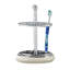 Porte-brosse à dents en métal Oneita | Support compact à fentes multiples pour brosses à dents, rasoirs et accessoires de maquillage | MOP
