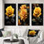 Ensemble de 3 pièces sur toile jaune, jaune et rose-844350625-844350628