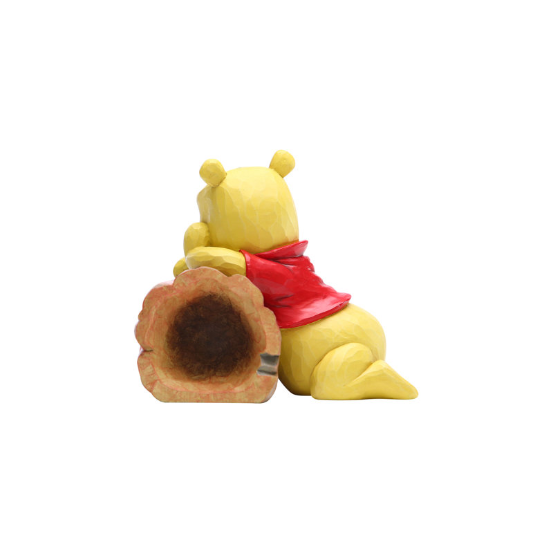 Hand-Painted Multicolor Resin Pooh and Piglet Figurine