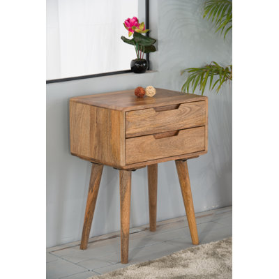 Surya Solid Wood End Table