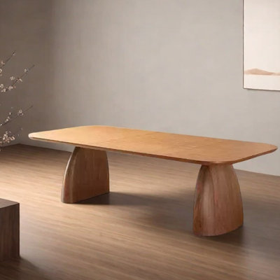 Table de salle à manger unique en bois de frêne massif