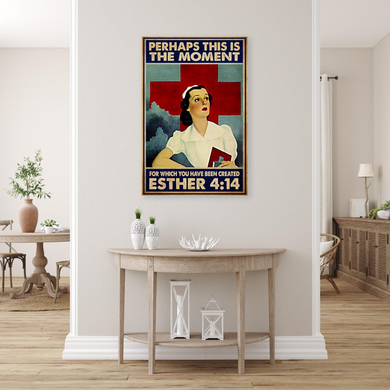 Nurse Peut-être que c'est le moment, H 36 po x l 24 po x P 1,25 po