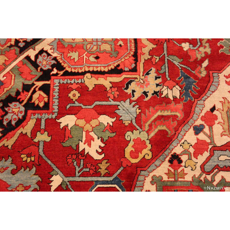 Antique Persian Heriz Tribal Runner 72050 Nazmiyal Antique Rugs