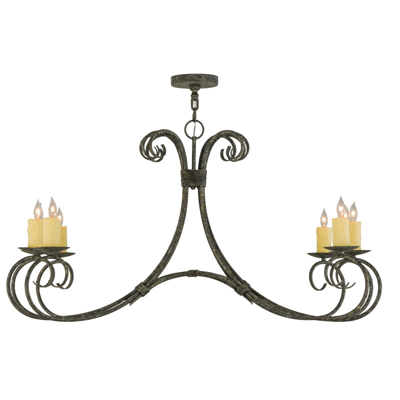 Lustree 8 lumières façon bougie classique Cauldwell
