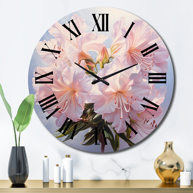 Berardo - Floral Wall Clock, Large