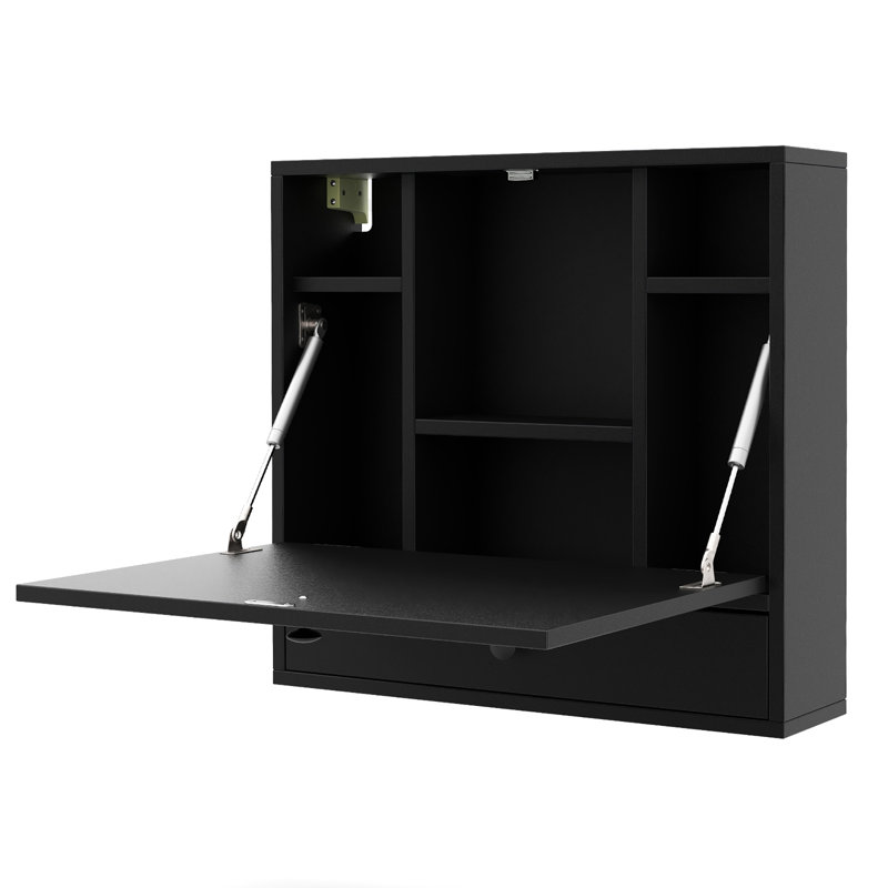 Ruchir Floating Desk, Black