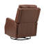 Fauteuil inclinable et pivotant en cuir véritable 28,7 po Rudisill-80918679