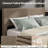 Full Corduroy Upholstered Platform Bed with Headboard & 4 Drawers, Wood Slats, Brown-173540439-173540432