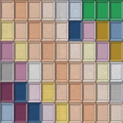 Tapis jaune / vert Power Loom