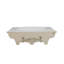 Lavabo sur pied Florence en céramique blanche robuste, design traditionnel et élégant, avec trop-plein et trou pré-percé pour robinet.