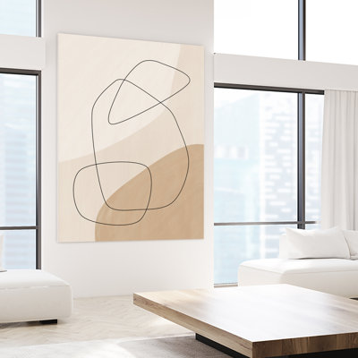 «Graphic Shapes A Lines Affiche» par Elena