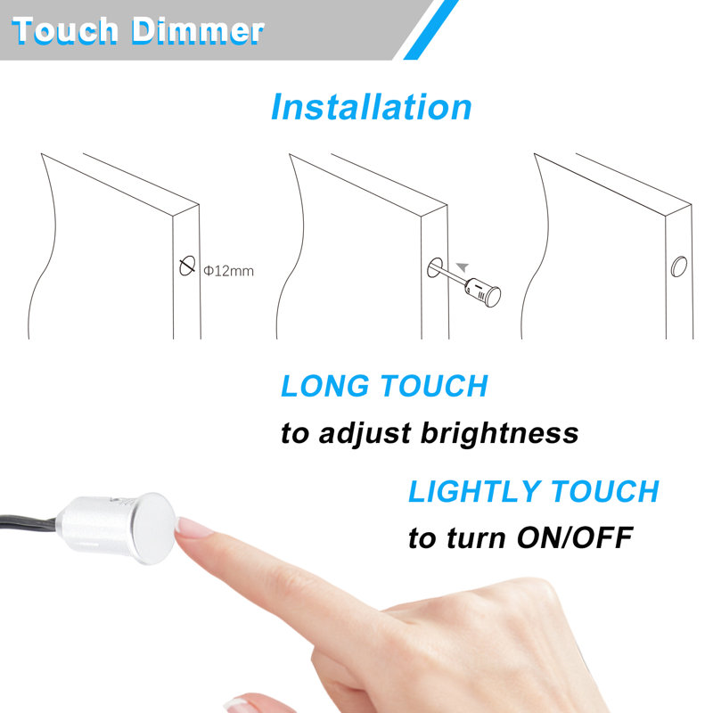 Gradateur tactile TS01 12v / 24v