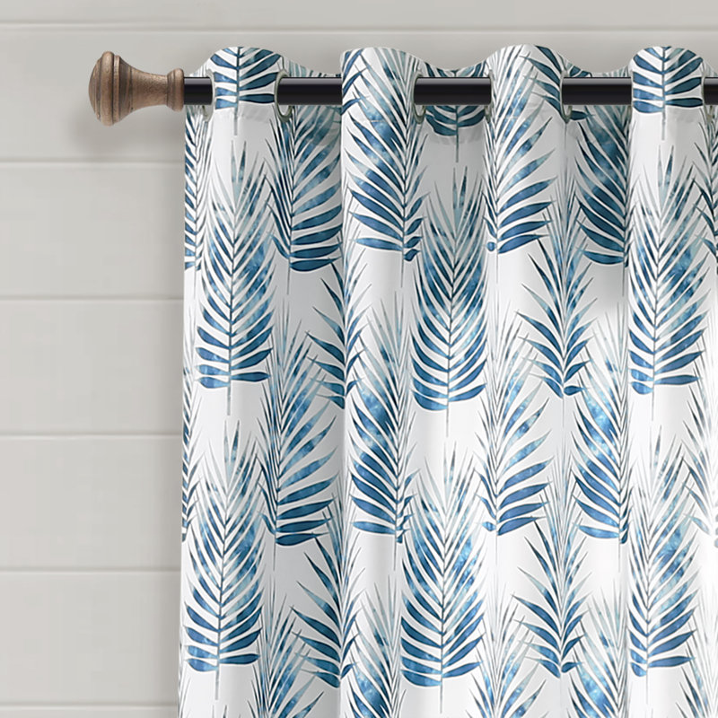 Sheer Curtain Pair, Navy