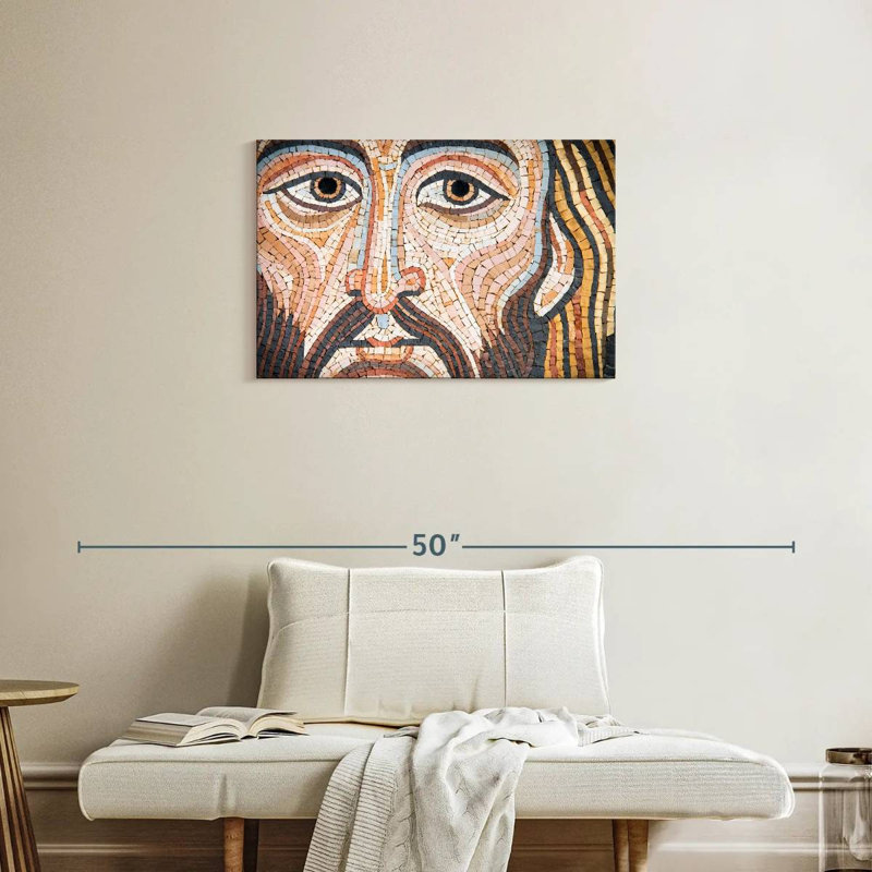 Leisha, Jésus-Christ, mosaïque, H 20 po x l 30 po