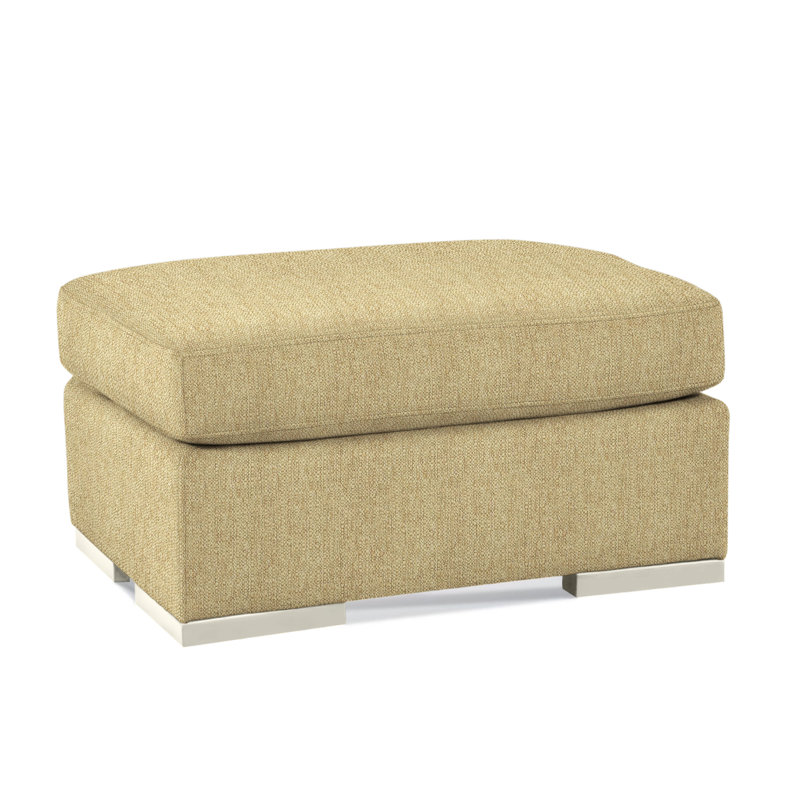 Memphis Ottoman, Beige Sugar Performance; 0863-93, Black