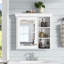 Armoire de salle de bain avec miroir, armoire de miroir murale avec rangement, armoire de rangement de salle de bain pour la maison