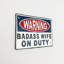 Elizalde Cast Iron Badass Wife Wall Sign